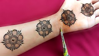 New stylish front hand mehndi design  Easy Mehndi Design  Simple Mehndi Design  mehndi  mehndi [upl. by Jacoby]