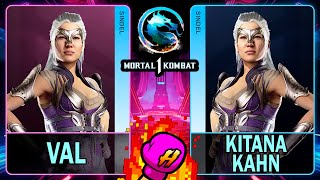 MK1 Val SINDEL VS Kitana Kahn SINDEL🥊Mortal Kombat 1🥊4K 60ᶠᵖˢ [upl. by Ativel961]