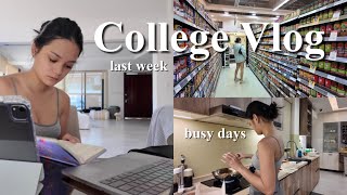 COLLEGE VLOG  last week in school  busy days [upl. by Raquela944]