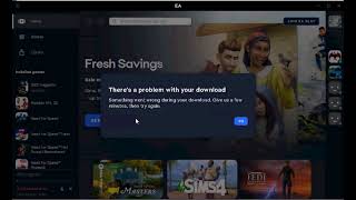 How to fix Theres a problem with your download Something went wrong updating a game in EA App [upl. by Tnarb]
