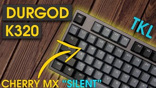 Durgod K320 TKL Mechanical Keyboard  Cherry MX Silent Reds Sound Test  Review [upl. by Rahman]