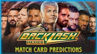 WWE Backlash 2025  Dream Match Card  WWE Backlash 2025 Match Card Predictions [upl. by Inig]