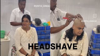 Tirupati headshave vlog  Indian girl full headshave  Razor shave  temple headshave  headshave [upl. by Badr]