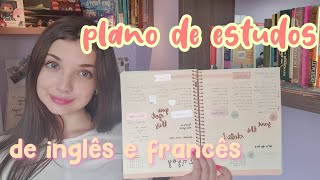 como montar um cronograma semanal de inglês e francês [upl. by Darach976]