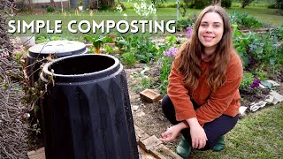 How to Start a Compost Bin 🥗🌿 Simple Composting for Beginners [upl. by Maril]