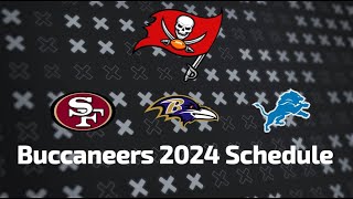 Buccaneers 20242025 Schedule Release All opponents for NEXT SEASON [upl. by Esaele]