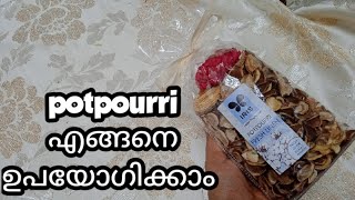 How to use potpourrihow to use dried flowers room pufifier air freshener [upl. by Hathcock]