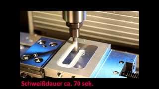 Rührreibschweißen Friction Stir Welding eines KühlkörperMusters  RRS Schilling [upl. by Salchunas]