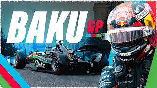 Acelerando no circuito de rua de Baku Fórmula 2 com Enzo Fittipaldi [upl. by Etnoled]