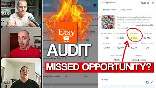 Etsy Seller Thinking too Small and Missed This Super Profitable Niche  Etsy Shop Audit [upl. by Yrogiarc161]