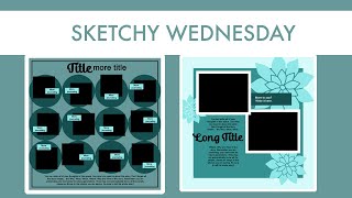 FREE scrapbook layout sketches to download [upl. by Katheryn]