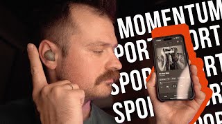 ПУЛЬСОМЕТР  ТЕРМОМЕТР  НАВУШНИКИ  Sennheiser Momentum Sport [upl. by Eiahpets]