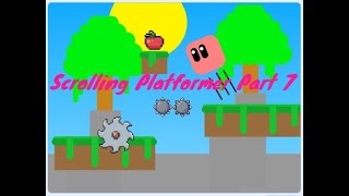 Scratch Scrolling Platformer Game  Part 7  Scratch how to make a scrolling platformer game [upl. by Eico]