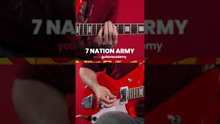 Seven Nation Army  The White Stripes guitarlessons [upl. by Llewxam]