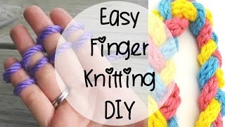 Learn How To Finger Knit Easy And Beginner Friendly [upl. by Ttebroc661]