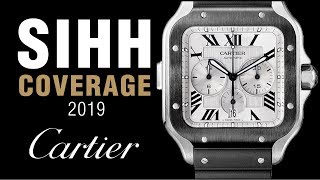 SIHH 2019 Cartier Privé Tonneau and Santos XL Skeleton Noctambul [upl. by Tram587]