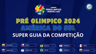 PRE OLIMPICO CONMEBOL 2024 Seleções Grupos Vagas para Olimpiadas Transmissão Sede e mais [upl. by Lemhar]