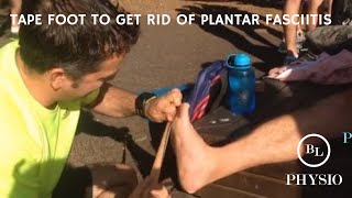 Running  Tape Your Foot To Get Rid of Plantar Fasciitis  BL Physio RIF REV Series [upl. by Awad]