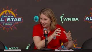 Team USA Coach Cheryl Reeve postgame vs WNBA AllStars [upl. by Aurilia]