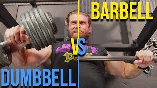 Dumbbell vs Barbell Workout  Which Builds More Muscle [upl. by Kirimia]