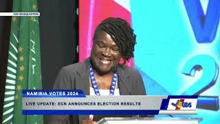 NAMIBIA VOTES 2024  RELEASE OF FINAL ELECTION RESULTS 031224 [upl. by Aicilyt]