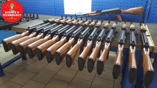 How is AKM ASSAULT RIFLE made Modern Ammunition Manufacturing Process Inside Gun Factory Process [upl. by Aitsirk80]