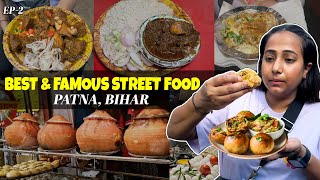 Best amp Famous Street Food of Patna for 24 Hours  Champaran Meat Sweets Veg Thali amp more  Ep 2 [upl. by Allred724]