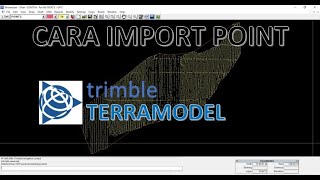 1 Cara Import Point ke Terramodel  belajar Terramodel [upl. by Marline]