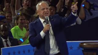 Tim Walz Speech  Harris Walz Presidential Rally  Milwaulkee WI  08202024 [upl. by Yardna447]