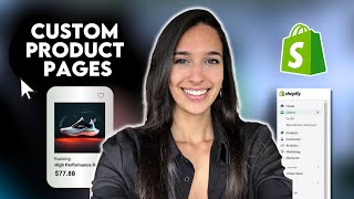 Shopify Tutorial for Beginners  How To Create Custom Product Pages [upl. by Odella]