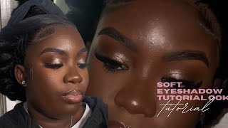 Soft glam detailed makeup tutorial  dark skin friendly tutorial [upl. by Basset422]