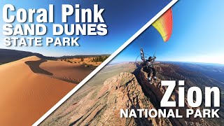 Coral Pink Sand Dunes State Park and Zion National Park [upl. by Roid14]