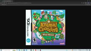 my Animal Crossing wild World DS review [upl. by Felicie]