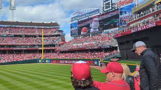 Cincinnati Reds Opening Day 2024 Lineup Introduction [upl. by Aehtla]