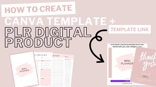 HOW to CREATE A Canva Template  PLR Digital Product  Template Link  Tutorial  Nadalie Grace [upl. by Bouchier270]