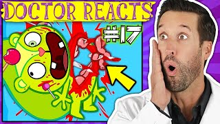 ER Doctor REACTS to Happy Tree Friends Medical Scenes 17 [upl. by Nerot]