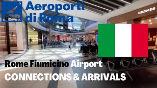 Rome Fiumicino Airport FCO International Transfer amp Connections [upl. by Ahseuqram417]