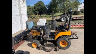 Cub Cadet SC2400 compact tractor wloader and mower deck [upl. by Mansoor]