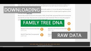 Downloading Family Tree DNA Raw Data [upl. by Atsirhc]