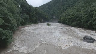 沼田市・吹割の滝で観光客ら２２人取り残される 群馬・沼田市 240715 [upl. by Aracat616]