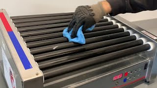 How to Clean a Hot Dog Roller Grill [upl. by Bartie]