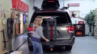 Yakima FullTilt Hitch Bike Rack Video Demonstration [upl. by Ariane825]