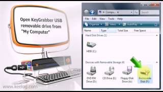 KeyGrabber hardware keylogger demo [upl. by Silva]