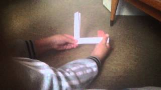 Faire un boomerang en papier  pliage origami [upl. by Notle731]