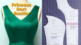 How To Draft A Perfect Princess Dart Bustier The perfect fit ever [upl. by Vergil]