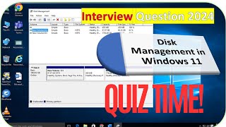 Disk Management in Windows 11 Access Use and Troubleshoot  Interview Question 2024  quiz tech [upl. by Diao]