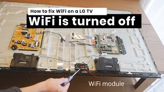 LG TV How to fix WiFi is turned off [upl. by Scharf322]