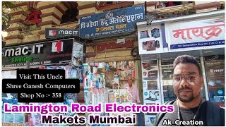 Lamington Road Electronic Market Mumbai  Grand Road Electronic Market 😉 Shree Ganesh Computers [upl. by Ennovart535]