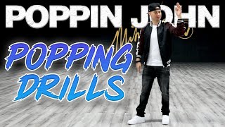 Popping Drills Dance Moves Tutorials Poppin John  MihranTV MIHRANKSTUDIOS [upl. by Oluap]