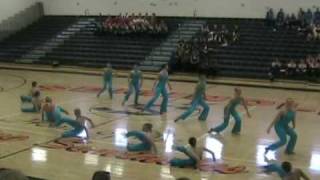 Hagerty High School Unleashed Dance Team Kick Routine [upl. by Drahser]